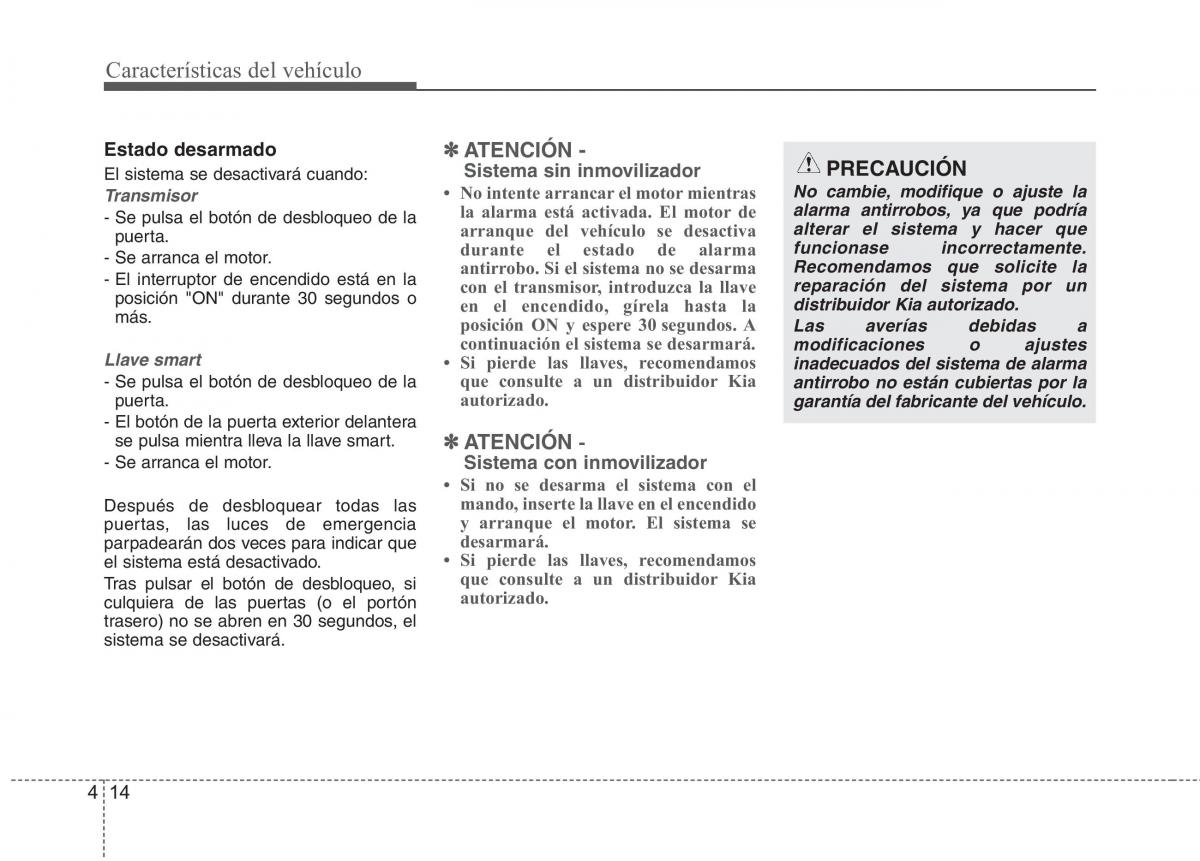 KIA Rio Pride UB manual del propietario / page 93