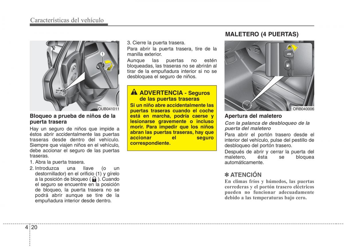 KIA Rio Pride UB manual del propietario / page 99