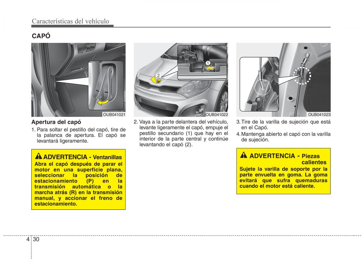 KIA Rio Pride UB manual del propietario / page 109