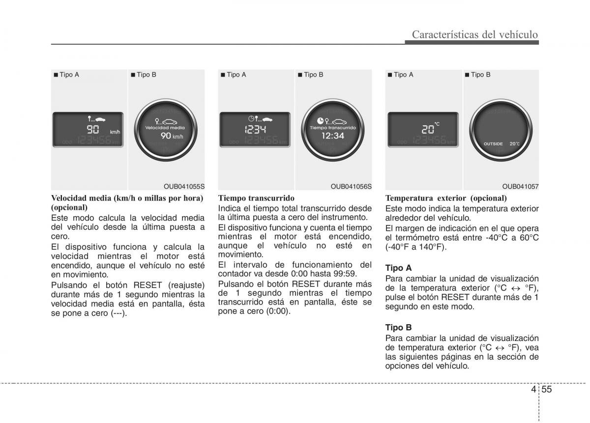 KIA Rio Pride UB manual del propietario / page 134