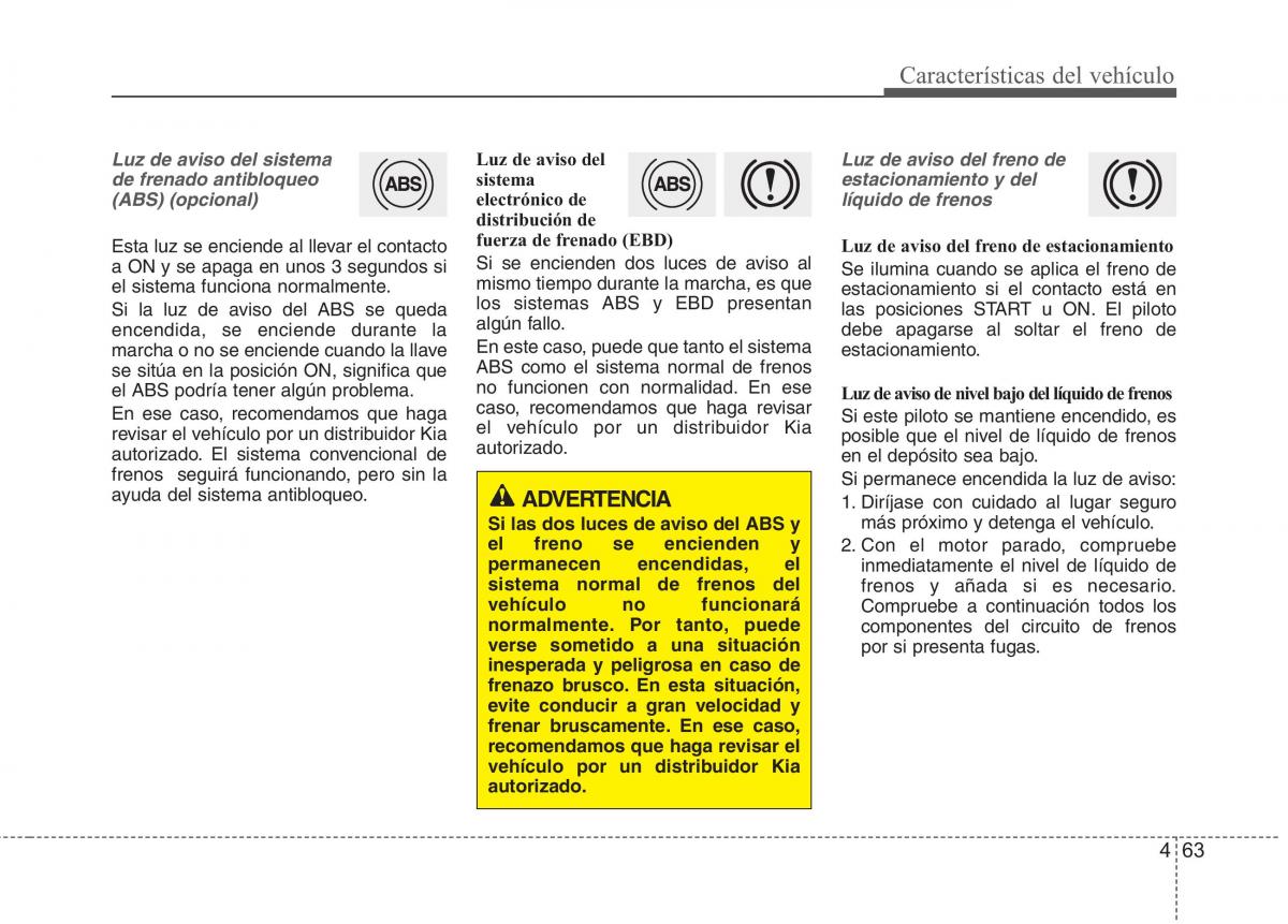 KIA Rio Pride UB manual del propietario / page 142