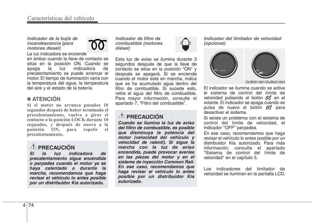 KIA Rio Pride UB manual del propietario / page 153