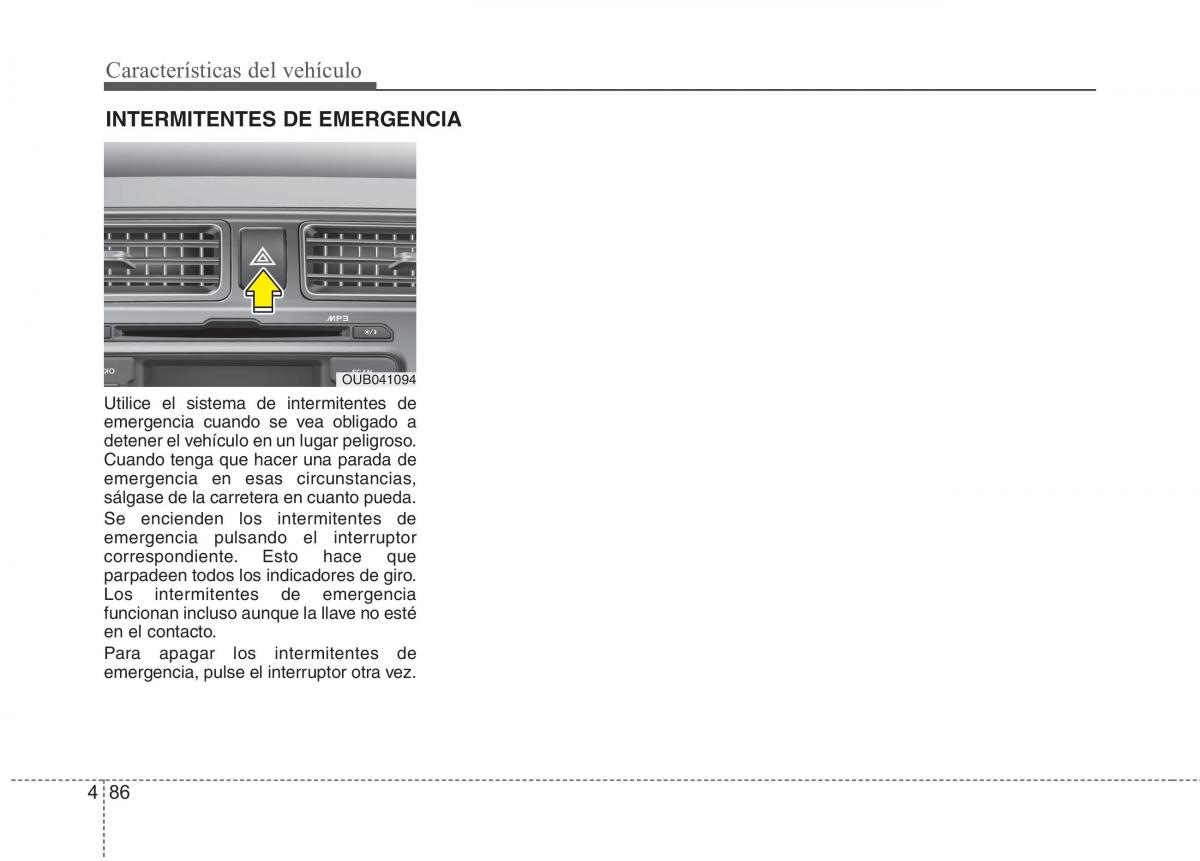 KIA Rio Pride UB manual del propietario / page 165