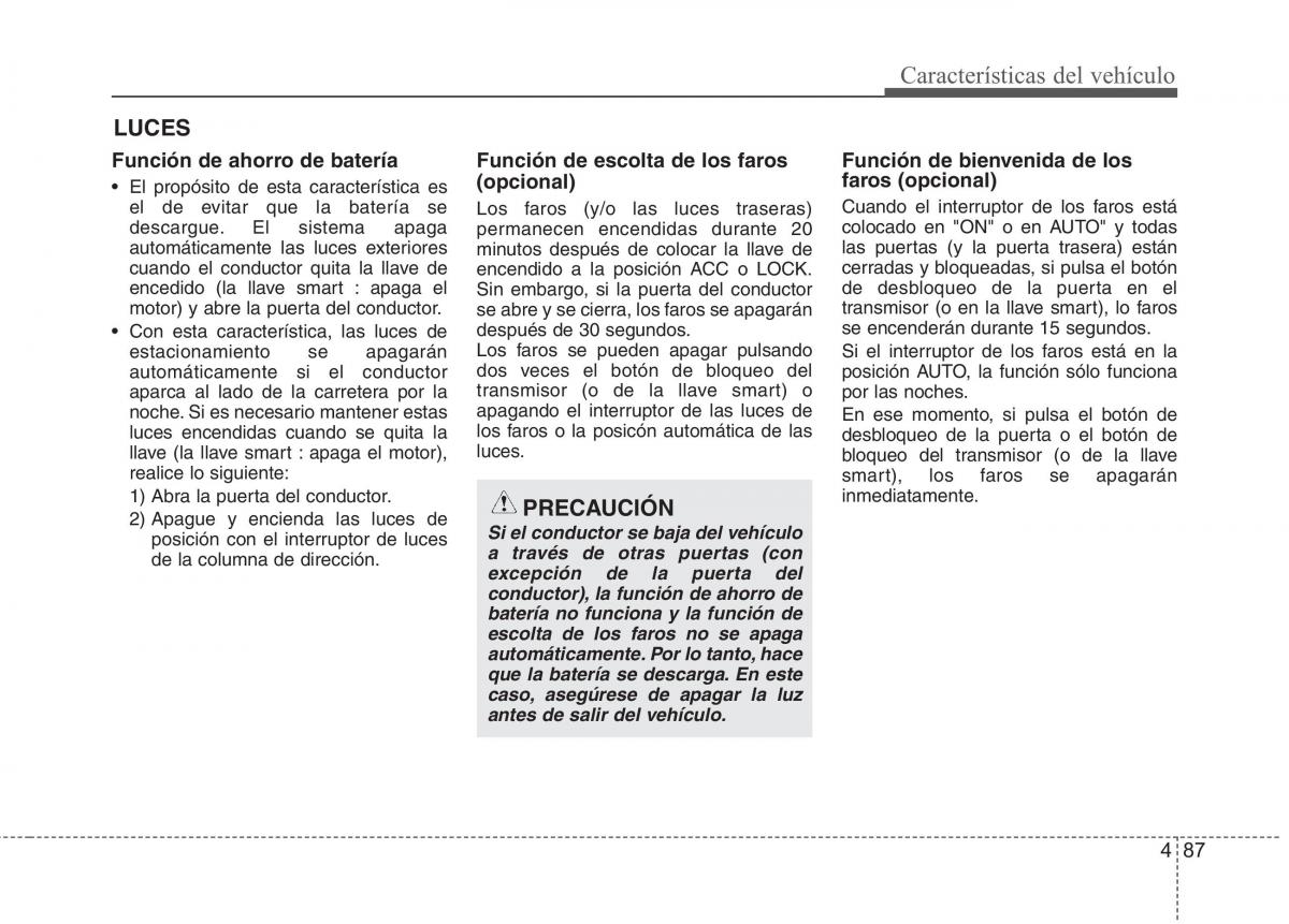 KIA Rio Pride UB manual del propietario / page 166