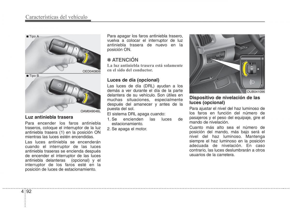 KIA Rio Pride UB manual del propietario / page 171