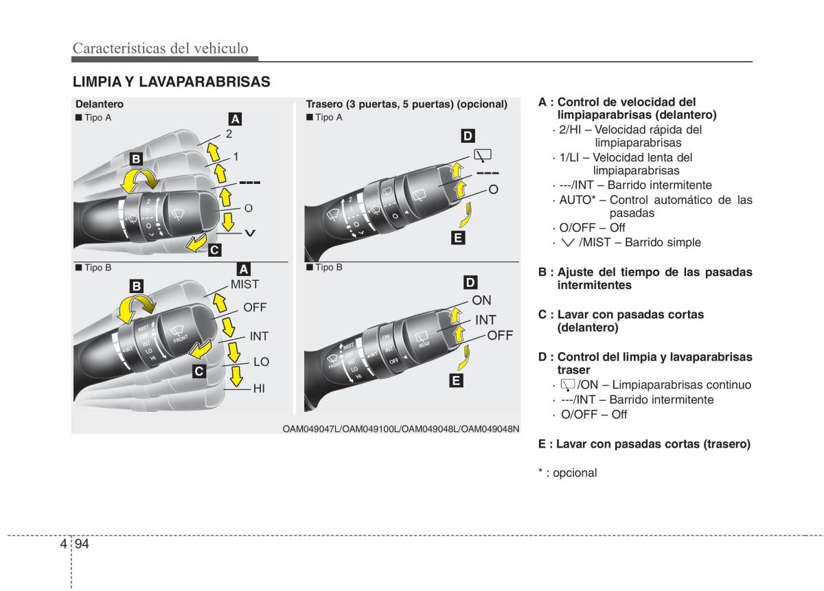 KIA Rio Pride UB manual del propietario / page 173