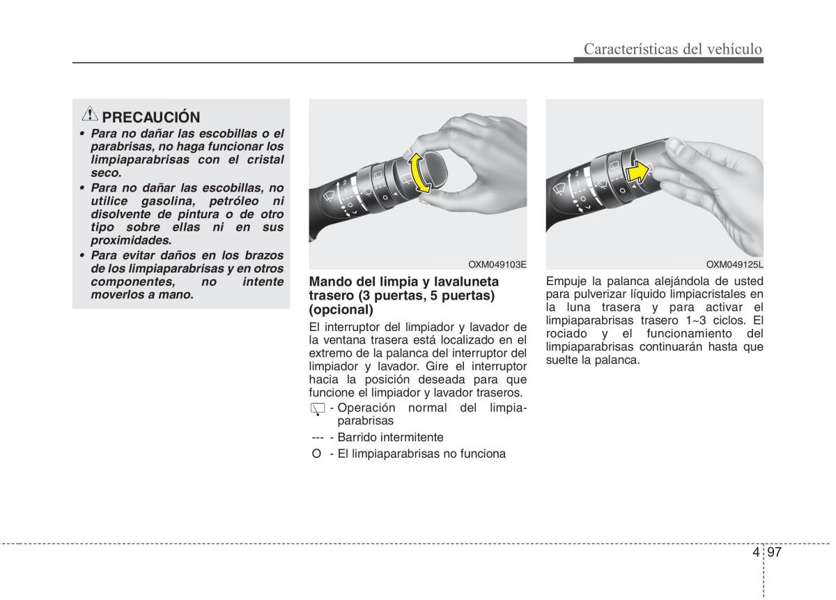 KIA Rio Pride UB manual del propietario / page 176