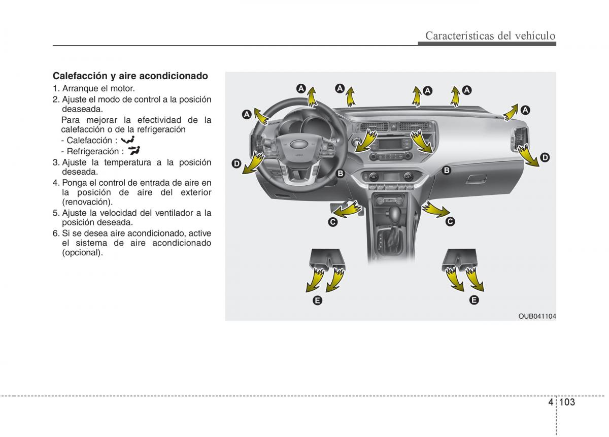 KIA Rio Pride UB manual del propietario / page 182