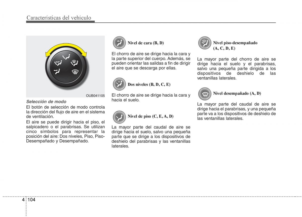 KIA Rio Pride UB manual del propietario / page 183