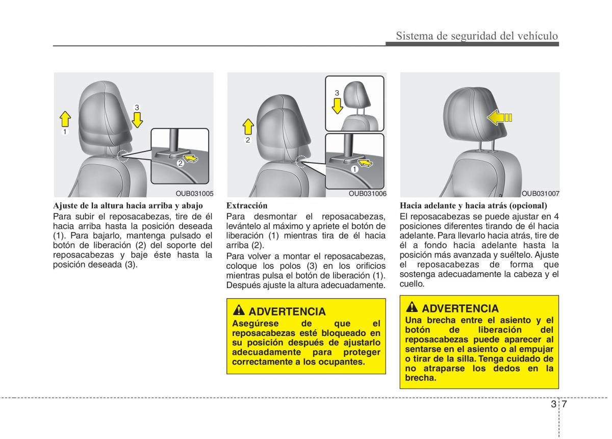 KIA Rio Pride UB manual del propietario / page 19