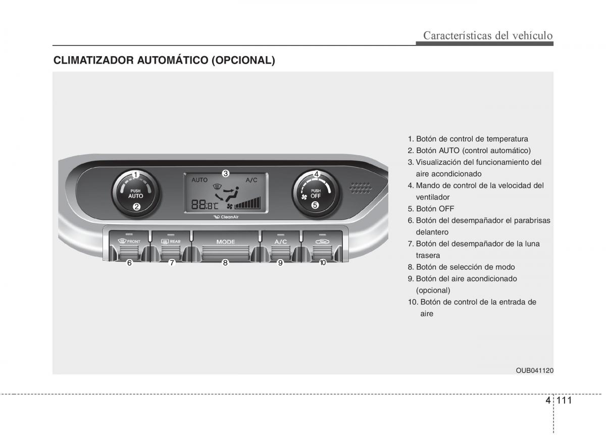 KIA Rio Pride UB manual del propietario / page 190