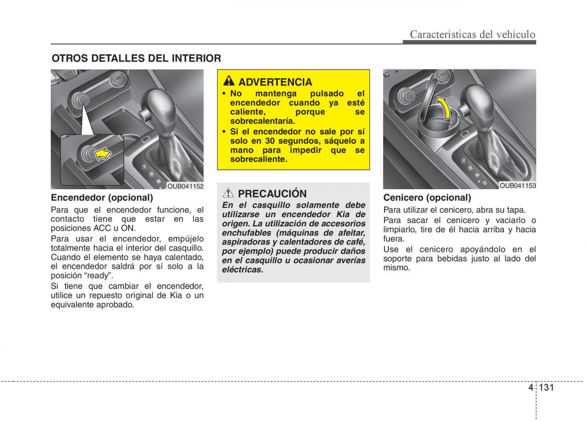 KIA Rio Pride UB manual del propietario / page 210