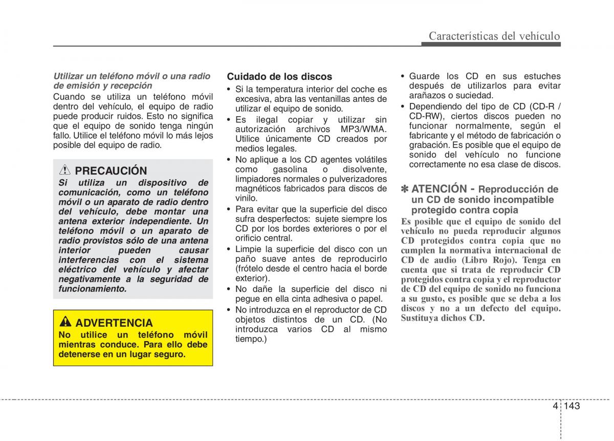 KIA Rio Pride UB manual del propietario / page 222