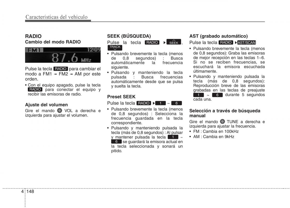 KIA Rio Pride UB manual del propietario / page 227