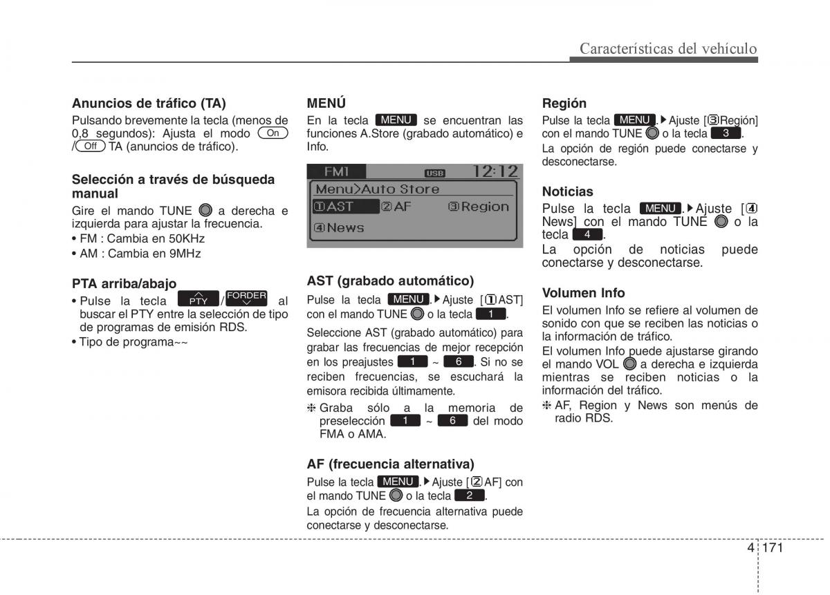 KIA Rio Pride UB manual del propietario / page 250