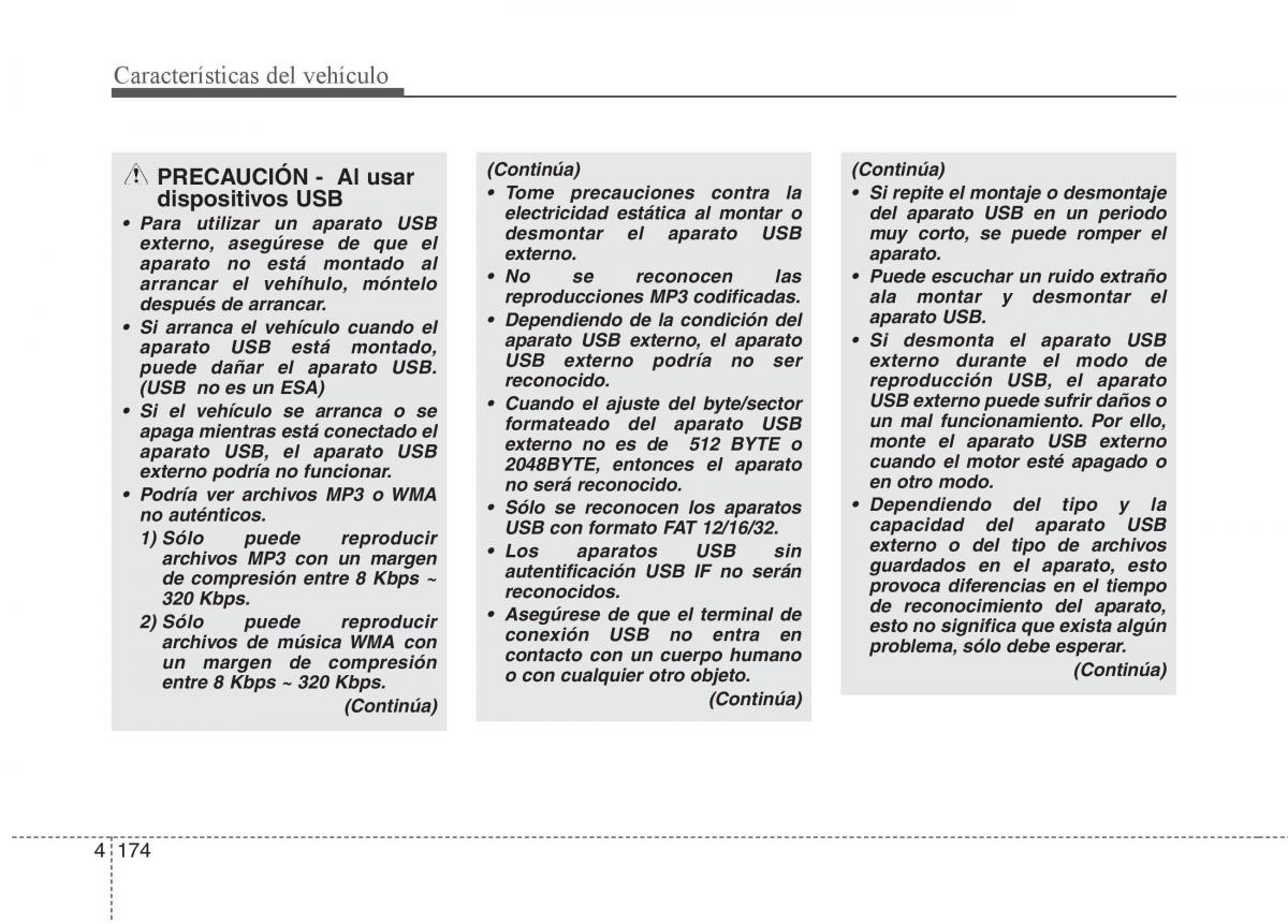 KIA Rio Pride UB manual del propietario / page 253