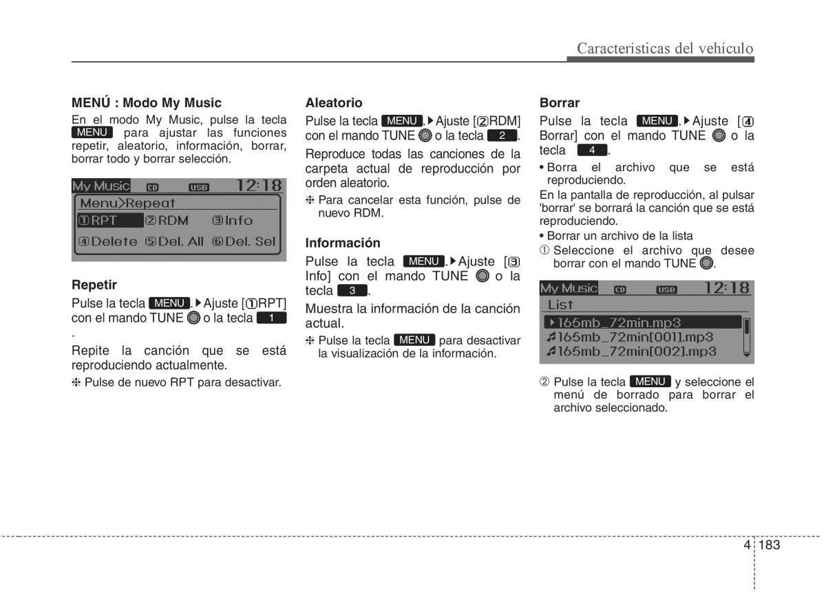 KIA Rio Pride UB manual del propietario / page 262