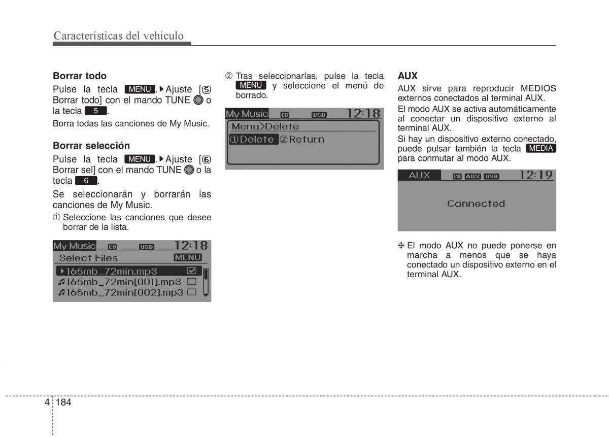 KIA Rio Pride UB manual del propietario / page 263