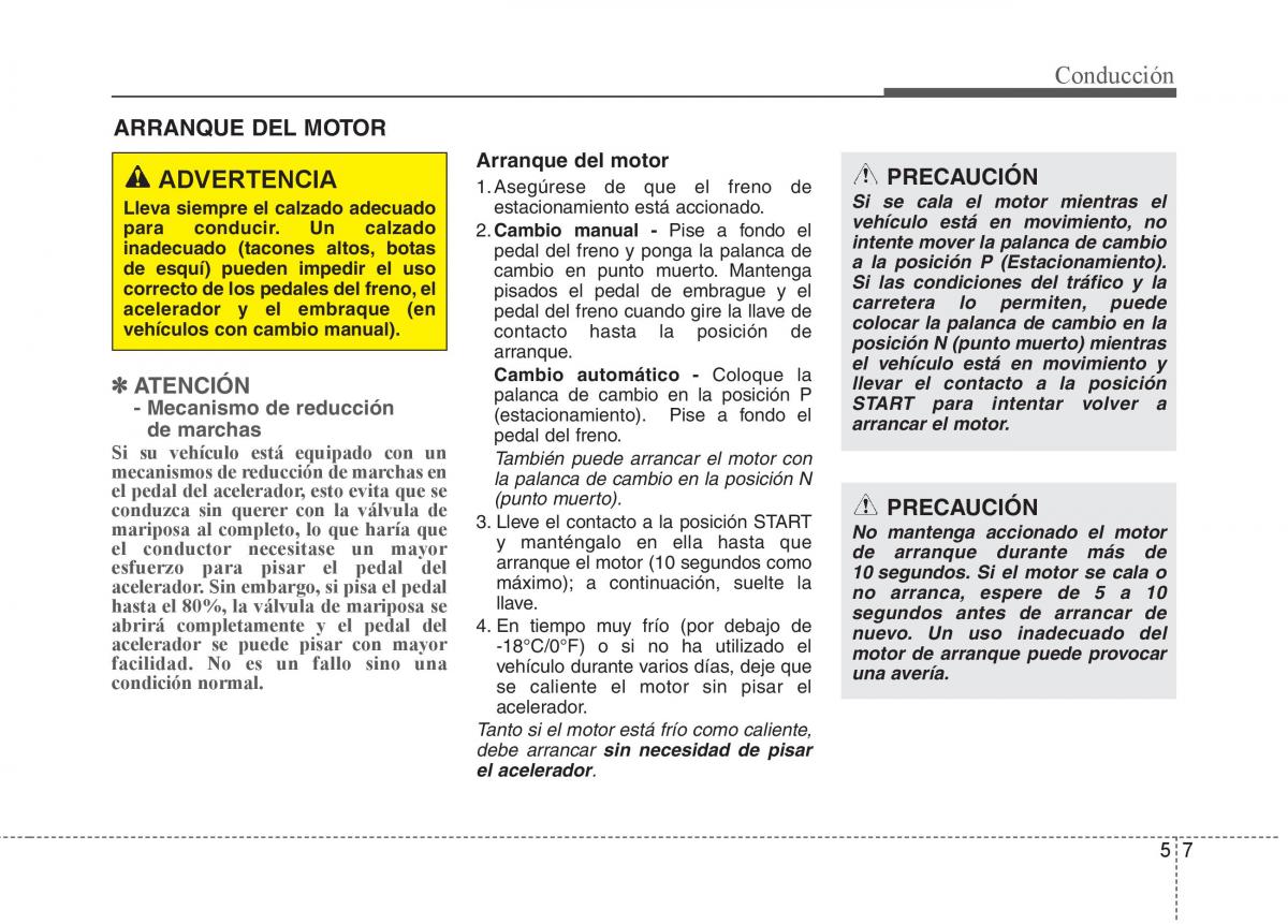 KIA Rio Pride UB manual del propietario / page 275