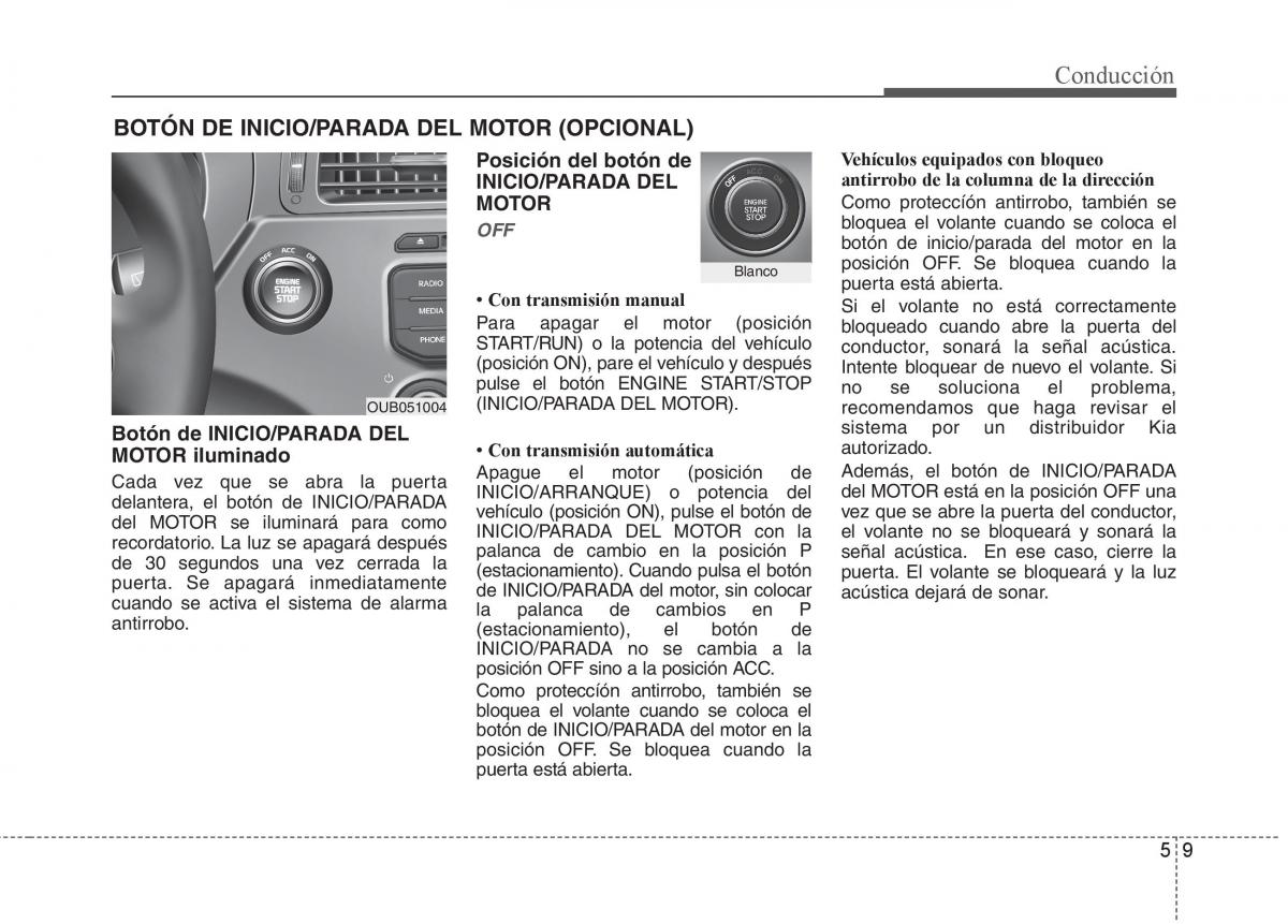 KIA Rio Pride UB manual del propietario / page 277