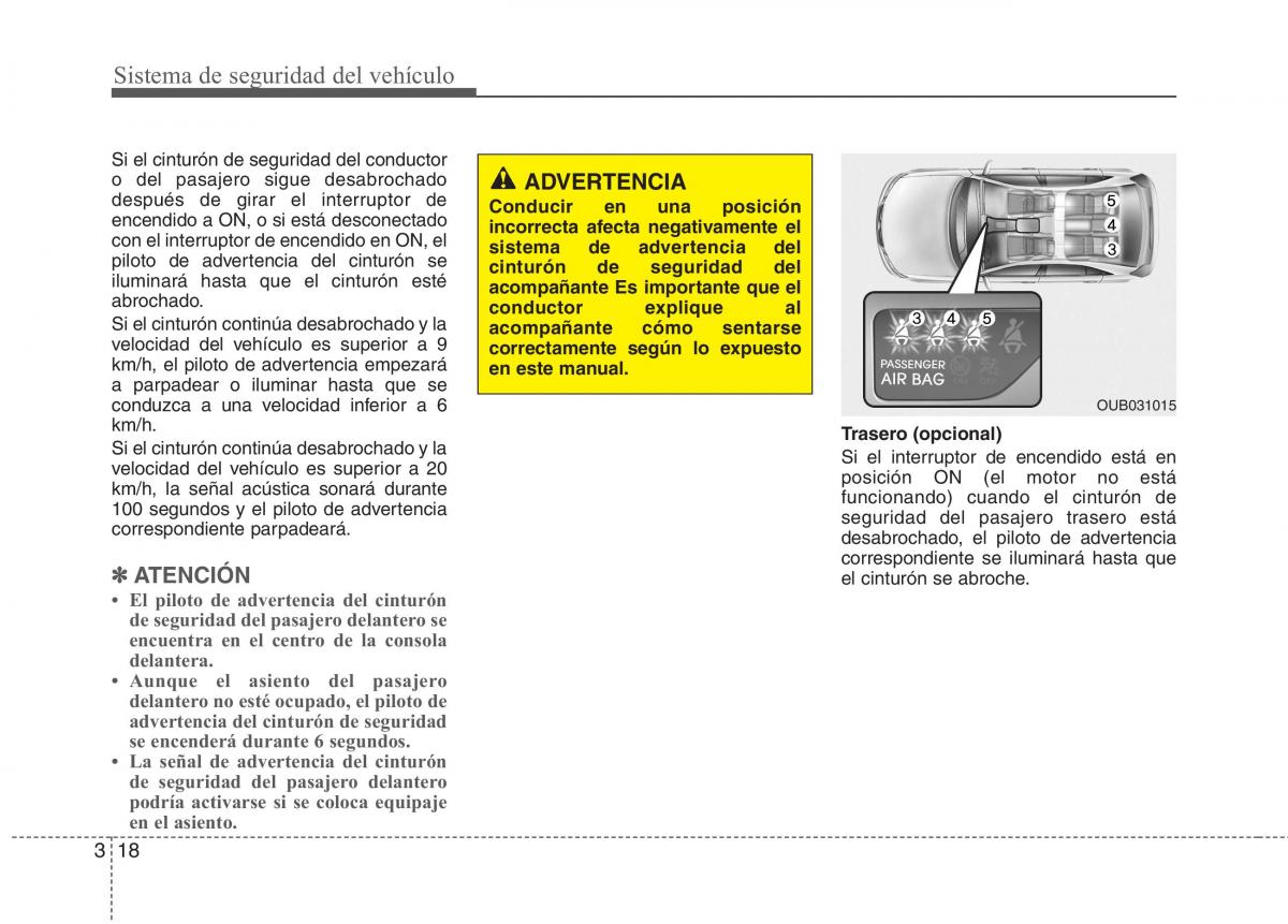 KIA Rio Pride UB manual del propietario / page 30