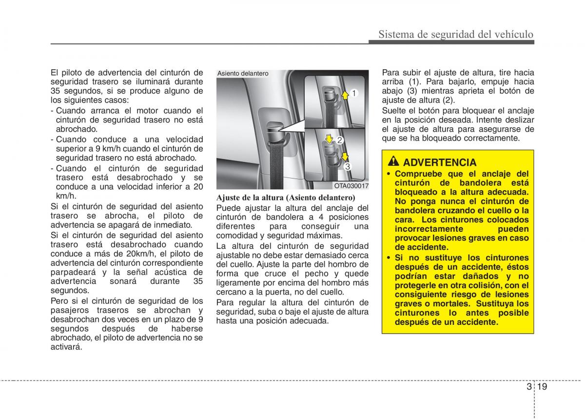 KIA Rio Pride UB manual del propietario / page 31