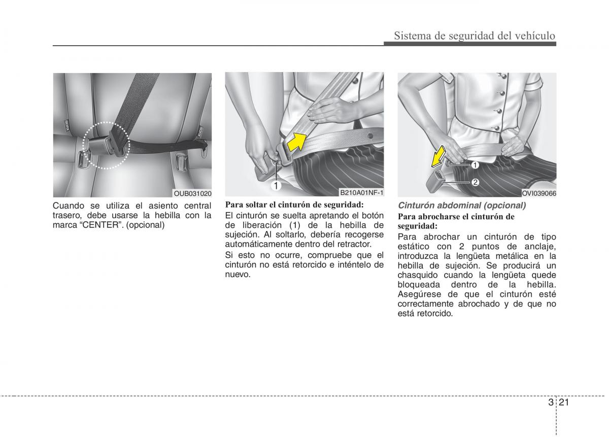 KIA Rio Pride UB manual del propietario / page 33