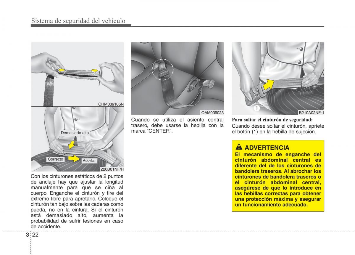 KIA Rio Pride UB manual del propietario / page 34