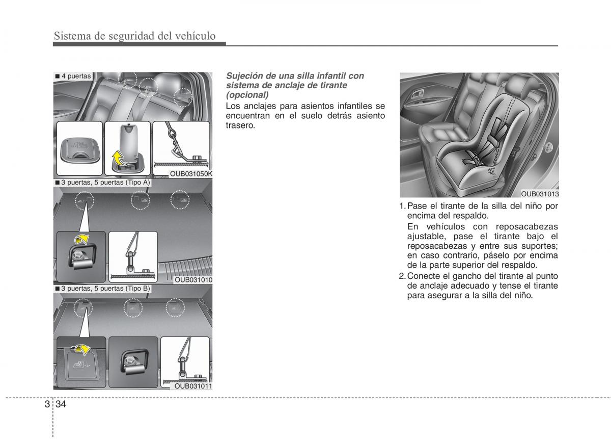 KIA Rio Pride UB manual del propietario / page 46