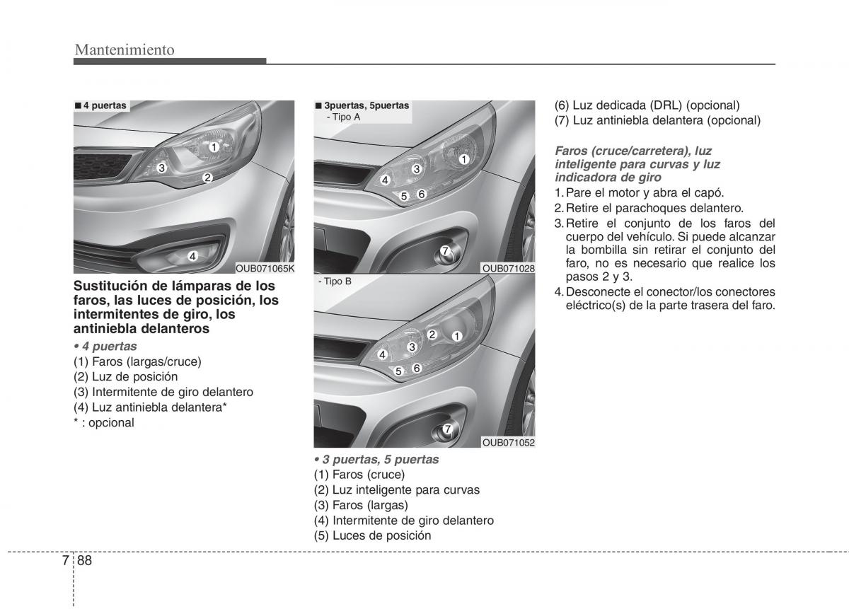 KIA Rio Pride UB manual del propietario / page 460