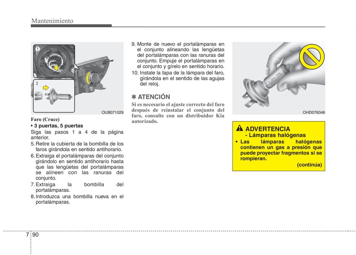 KIA Rio Pride UB manual del propietario / page 462