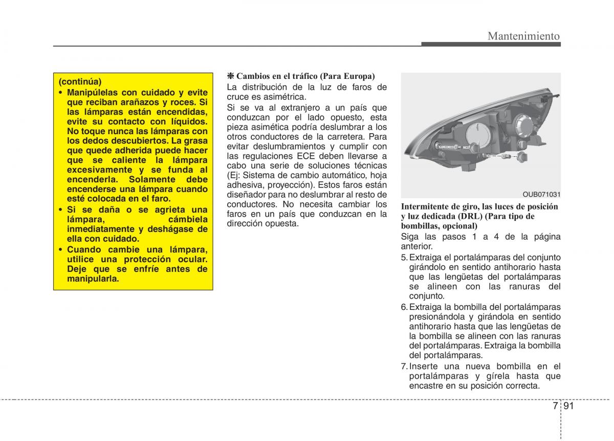 KIA Rio Pride UB manual del propietario / page 463