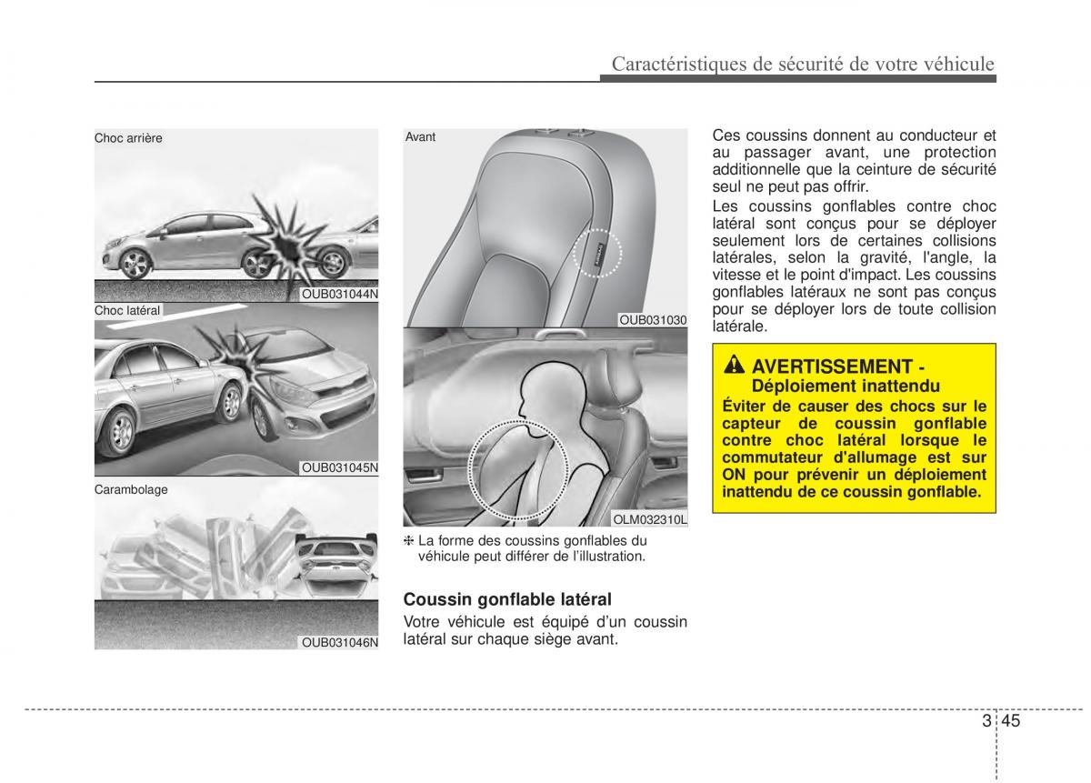 KIA Rio Pride UB manuel du proprietaire / page 58