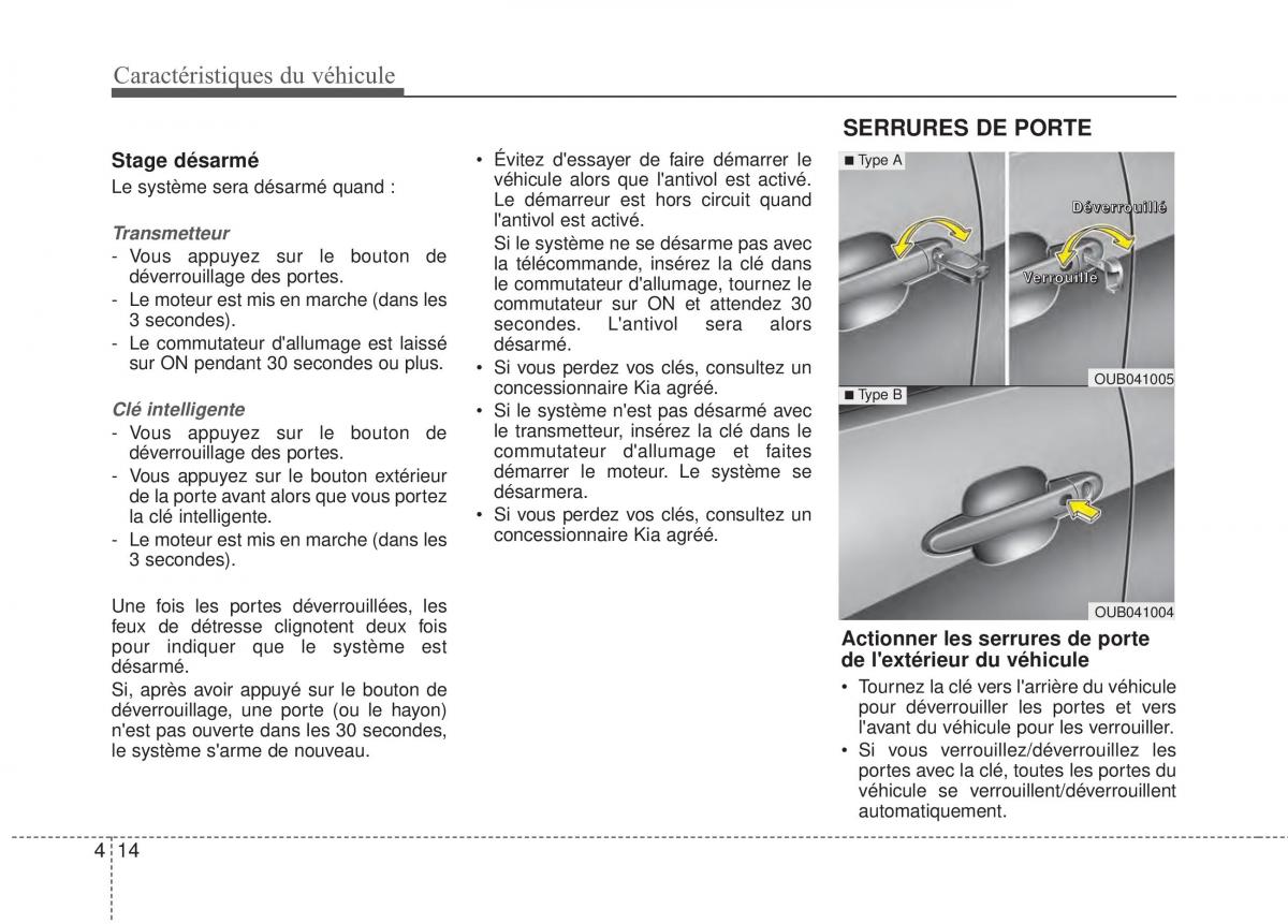 KIA Rio Pride UB manuel du proprietaire / page 81