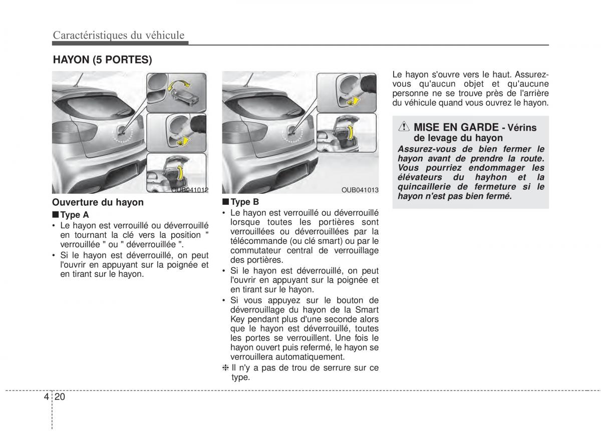 KIA Rio Pride UB manuel du proprietaire / page 87