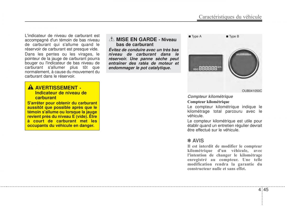 KIA Rio Pride UB manuel du proprietaire / page 112