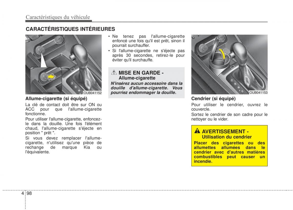 KIA Rio Pride UB manuel du proprietaire / page 165