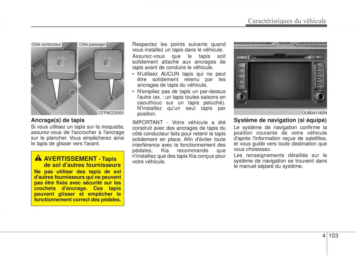 KIA Rio Pride UB manuel du proprietaire / page 170