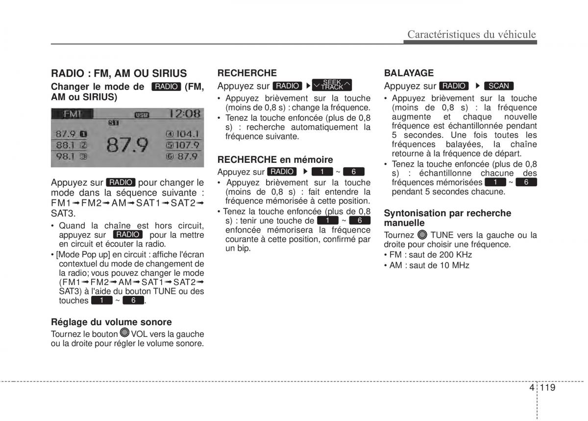 KIA Rio Pride UB manuel du proprietaire / page 186