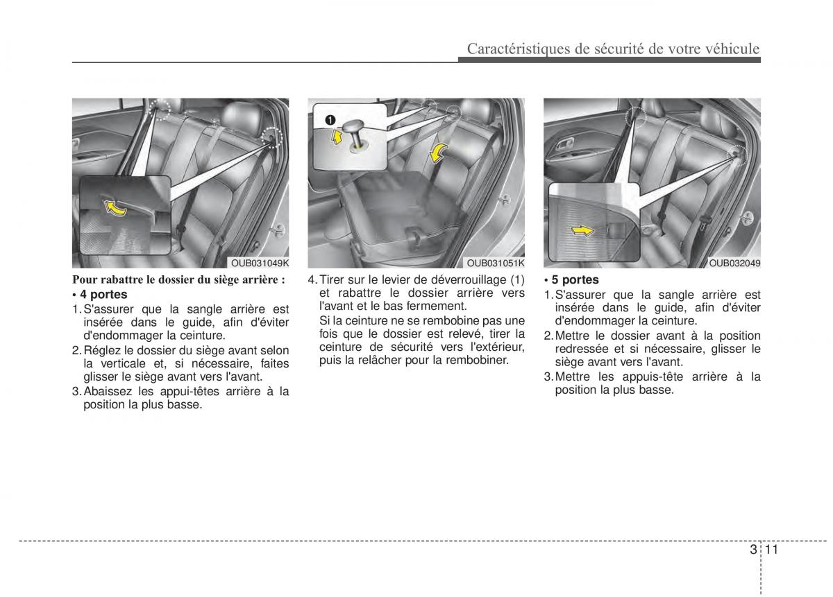 KIA Rio Pride UB manuel du proprietaire / page 24