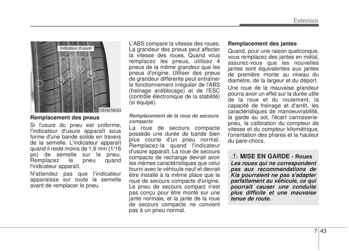 KIA Rio Pride UB manuel du proprietaire / page 357