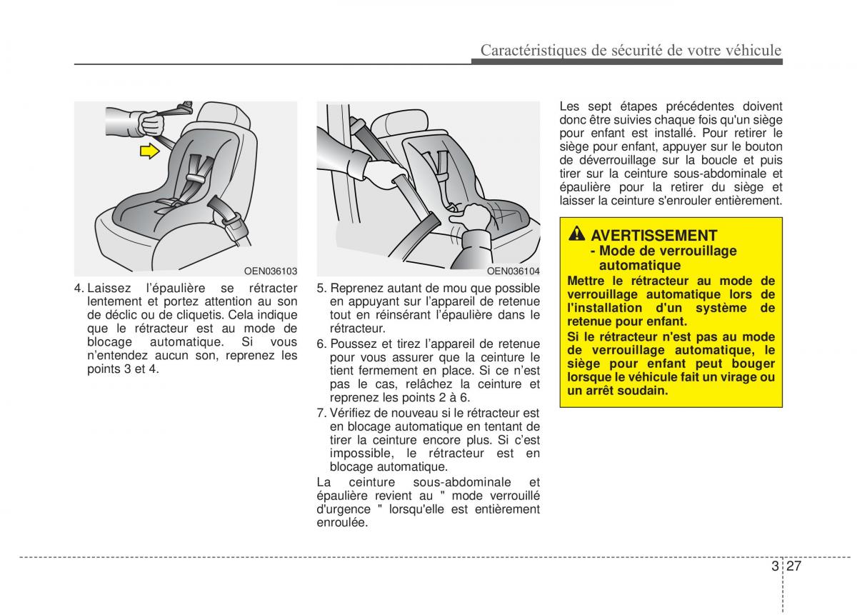 KIA Rio Pride UB manuel du proprietaire / page 40