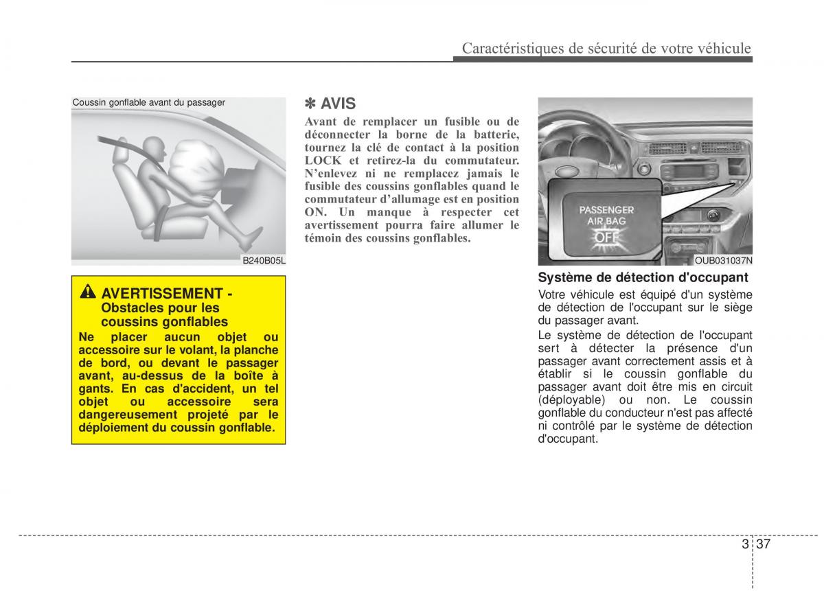 KIA Rio Pride UB manuel du proprietaire / page 50