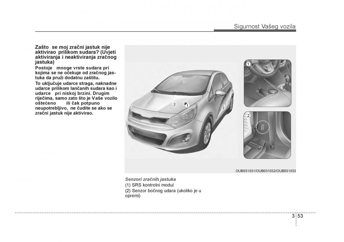 KIA Rio Pride UB vlasnicko uputstvo / page 70