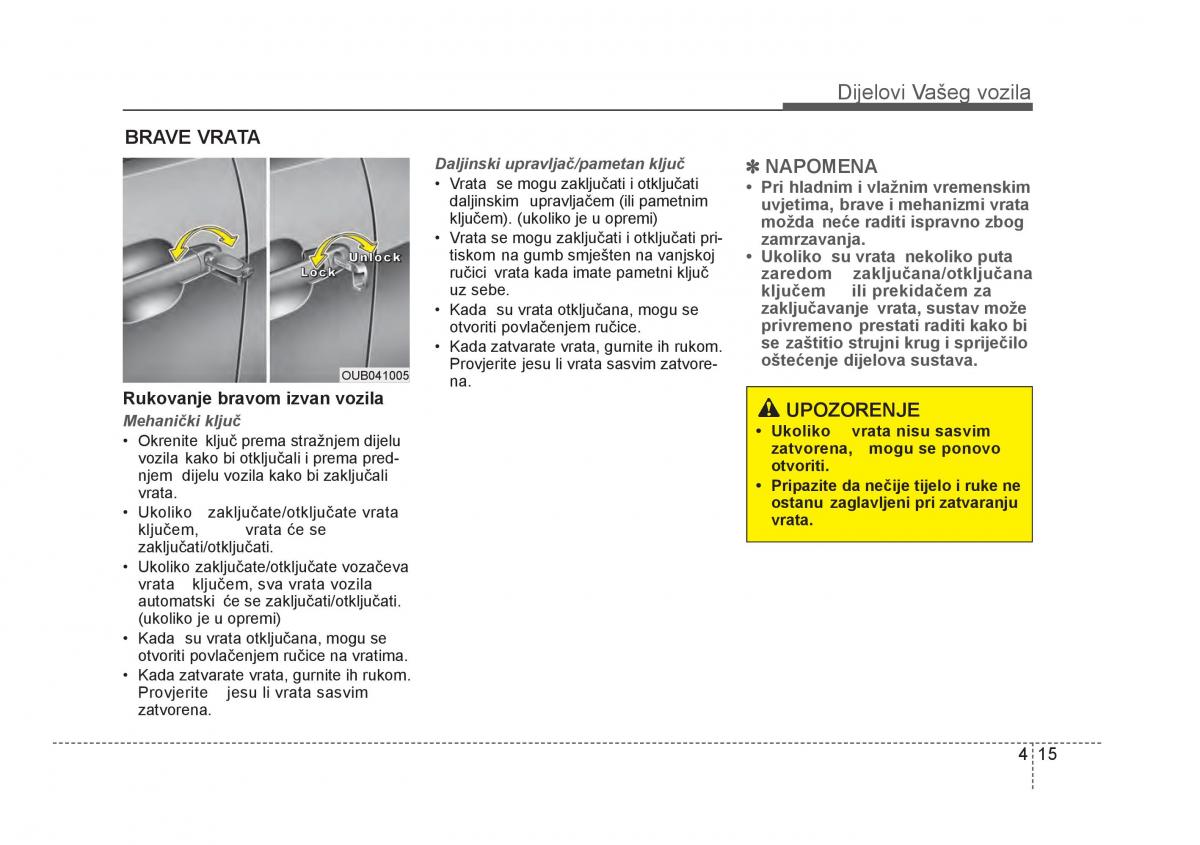 KIA Rio Pride UB vlasnicko uputstvo / page 92