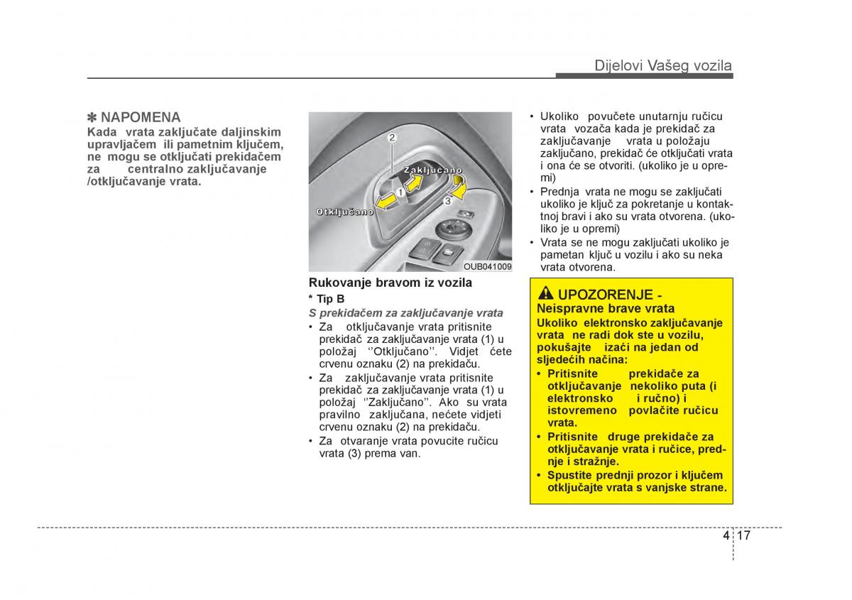 KIA Rio Pride UB vlasnicko uputstvo / page 94