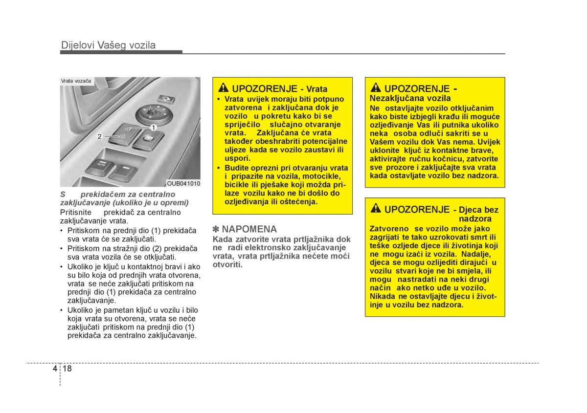 KIA Rio Pride UB vlasnicko uputstvo / page 95