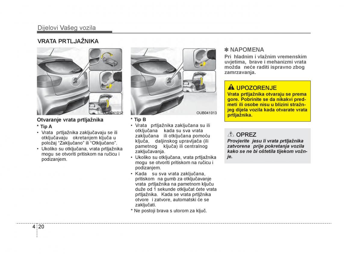 KIA Rio Pride UB vlasnicko uputstvo / page 97