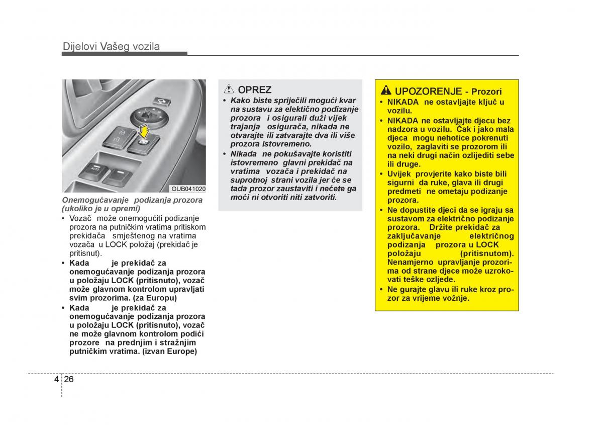 KIA Rio Pride UB vlasnicko uputstvo / page 103