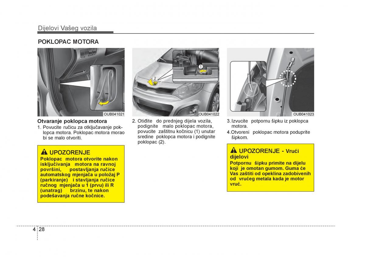 KIA Rio Pride UB vlasnicko uputstvo / page 105